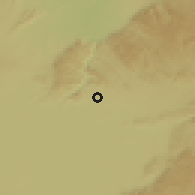 Shaded relief of the 59 km around Kariba, drawn from the GMTED2010 grid