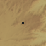 Shaded relief of the 59 km around Mutasa, drawn from the GMTED2010 grid