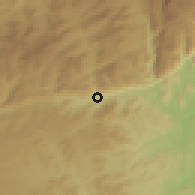 Shaded relief of the 59 km around Nyahode, drawn from the GMTED2010 grid