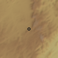 Shaded relief of the 59 km around Nyanga, drawn from the GMTED2010 grid