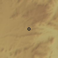 Shaded relief of the 59 km around Penalonga, drawn from the GMTED2010 grid