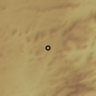 Shaded relief of the 59 km around Ruwa, drawn from the GMTED2010 grid