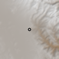 Shaded relief of the 59 km around Achocalla, drawn from the GMTED2010 grid