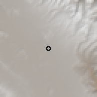 Shaded relief of the 59 km around Capacasi, drawn from the GMTED2010 grid