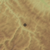 Shaded relief of the 59 km around Caranavi, drawn from the GMTED2010 grid