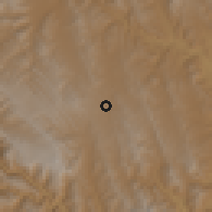 Shaded relief of the 59 km around Aiquile, drawn from the GMTED2010 grid
