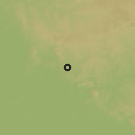 Shaded relief of the 59 km around Chane Justiniano, drawn from the GMTED2010 grid