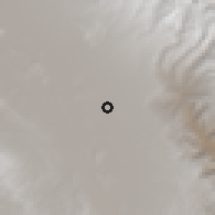 Shaded relief of the 59 km around Chonchocoro, drawn from the GMTED2010 grid