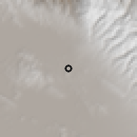 Shaded relief of the 59 km around Chuani, drawn from the GMTED2010 grid