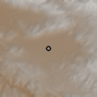 Shaded relief of the 59 km around Cliza, drawn from the GMTED2010 grid