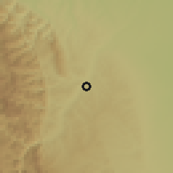 Shaded relief of the 59 km around Comunidad El Torno, drawn from the GMTED2010 grid