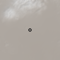 Shaded relief of the 59 km around Amachuma, drawn from the GMTED2010 grid