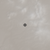 Shaded relief of the 59 km around Coro Coro, drawn from the GMTED2010 grid