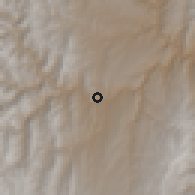 Shaded relief of the 58 km around Cotagaita, drawn from the GMTED2010 grid