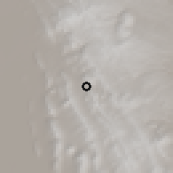 Shaded relief of the 59 km around Huanuni, drawn from the GMTED2010 grid