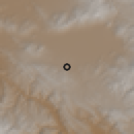 Shaded relief of the 59 km around Huayculi, drawn from the GMTED2010 grid