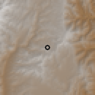 Shaded relief of the 58 km around Incahuasi, drawn from the GMTED2010 grid