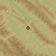 Shaded relief of the 59 km around Inicua, drawn from the GMTED2010 grid
