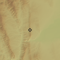 Shaded relief of the 59 km around Abapó, drawn from the GMTED2010 grid