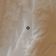 Shaded relief of the 58 km around Iscayachi, drawn from the GMTED2010 grid