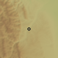 Shaded relief of the 59 km around Jorochito, drawn from the GMTED2010 grid