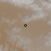Shaded relief of the 59 km around Arbieto, drawn from the GMTED2010 grid