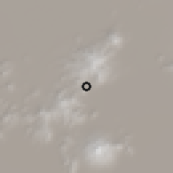 Shaded relief of the 59 km around Llica, drawn from the GMTED2010 grid