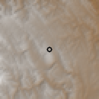 Shaded relief of the 59 km around Mama Huasi, drawn from the GMTED2010 grid