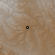 Shaded relief of the 59 km around Mizque, drawn from the GMTED2010 grid