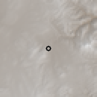 Shaded relief of the 58 km around Atocha, drawn from the GMTED2010 grid