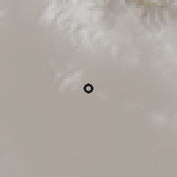 Shaded relief of the 59 km around Ayamaya, drawn from the GMTED2010 grid