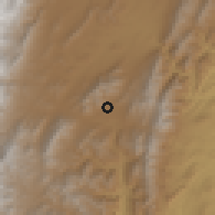 Shaded relief of the 58 km around Padcaya, drawn from the GMTED2010 grid