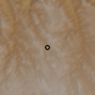 Shaded relief of the 59 km around Presto, drawn from the GMTED2010 grid
