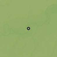 Shaded relief of the 60 km around Puerto Pérez, drawn from the GMTED2010 grid