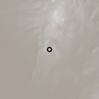 Shaded relief of the 58 km around Pulacayo, drawn from the GMTED2010 grid