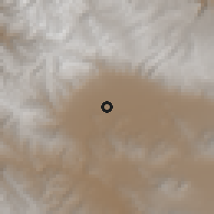 Shaded relief of the 59 km around Quillacollo, drawn from the GMTED2010 grid