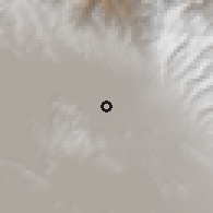 Shaded relief of the 59 km around Achacachi, drawn from the GMTED2010 grid
