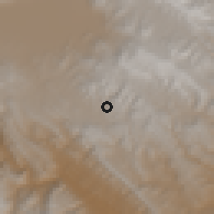 Shaded relief of the 59 km around Sacabamba, drawn from the GMTED2010 grid