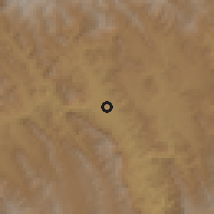 Shaded relief of the 59 km around Saipina, drawn from the GMTED2010 grid
