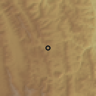 Shaded relief of the 59 km around Samaipata, drawn from the GMTED2010 grid
