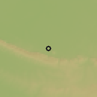 Shaded relief of the 59 km around San José, drawn from the GMTED2010 grid