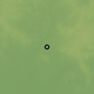 Shaded relief of the 59 km around San Matías, drawn from the GMTED2010 grid