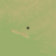Shaded relief of the 59 km around San Rafaelito, drawn from the GMTED2010 grid