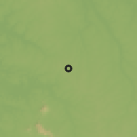 Shaded relief of the 59 km around San Ramón, drawn from the GMTED2010 grid