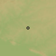Shaded relief of the 59 km around Santa Rosa, drawn from the GMTED2010 grid