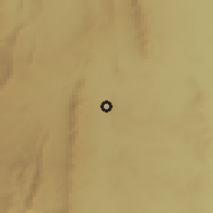 Shaded relief of the 58 km around Boyuibe, drawn from the GMTED2010 grid