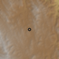 Shaded relief of the 59 km around Tomina, drawn from the GMTED2010 grid