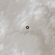 Shaded relief of the 58 km around Trapiche, drawn from the GMTED2010 grid