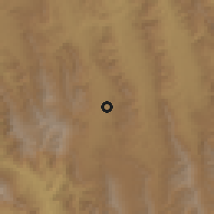 Shaded relief of the 59 km around Trigal, drawn from the GMTED2010 grid
