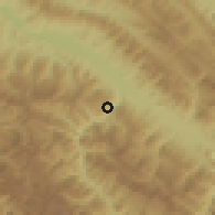 Shaded relief of the 59 km around Tucupi, drawn from the GMTED2010 grid